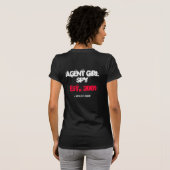 AGENT GIRL SPY T-Shirt (Schwarz voll)