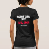 AGENT GIRL SPY T-Shirt (Rückseite)