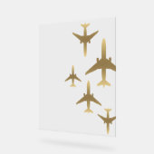 Agent Gold Airplanes für Reisen Acrylschild (Winkel)