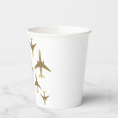 Agent Gold Airplanes Papier Cups Pappbecher (Links)