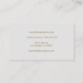 Agent-Gold-Flugzeuglogo Visitenkarte (Rückseite)