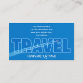 Agent-Himmelsflugzeug Visitenkarte (Rückseite)