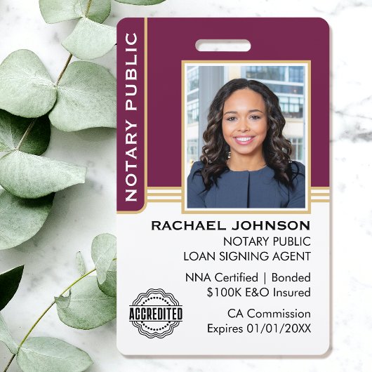 Agent-ID-Plum Gold Ausweis