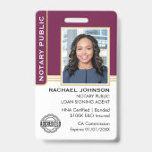 Agent-ID-Plum Gold Ausweis (Vorderseite)