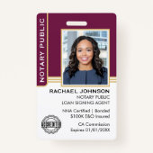 Agent-ID-Plum Gold Ausweis (Vorderseite)