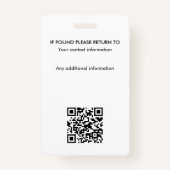 Agent-ID-Plum Gold Ausweis (Rückseite)