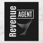 Agent Job Titel Geschenk Weinetikett (Einzelnes Label)