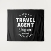 Agent-Jobgeschenk Wandteppich (Vorderseite (Horizontal))