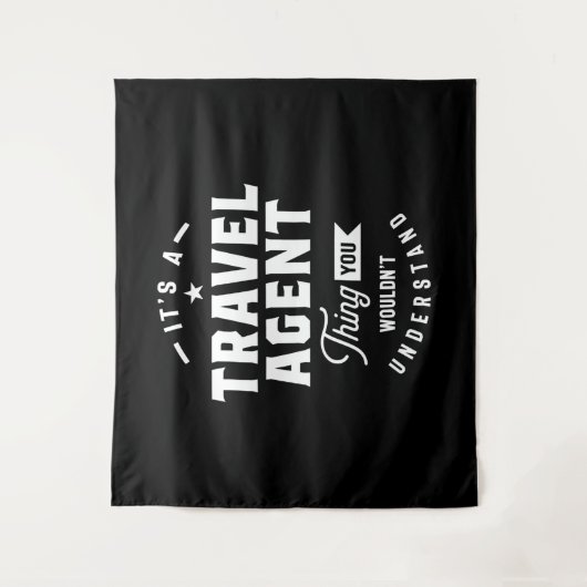 Agent-Jobgeschenk Wandteppich (Vorderseite)