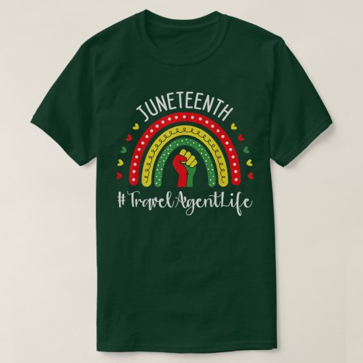 Agent Juneteenth feiert Black Freedom T-Shirt (Design vorne)