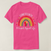 Agent Juneteenth feiert Black Freedom T-Shirt (Design vorne)