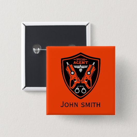 Agent-Kid Button (Vorne & Hinten)