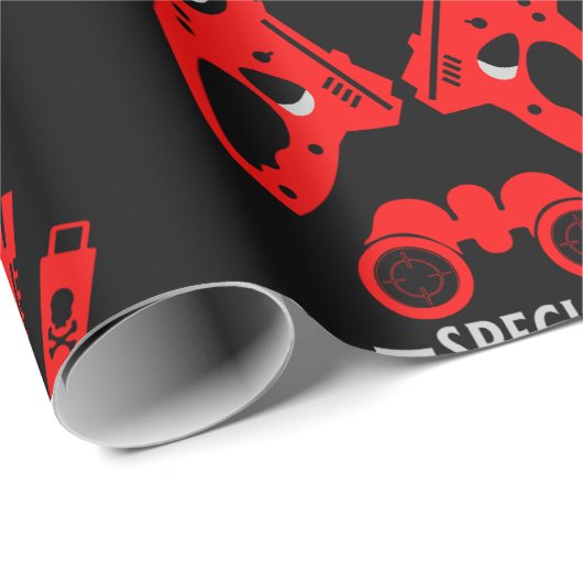 Agent-Kid Geschenkpapier (Rolleneckpunkt)