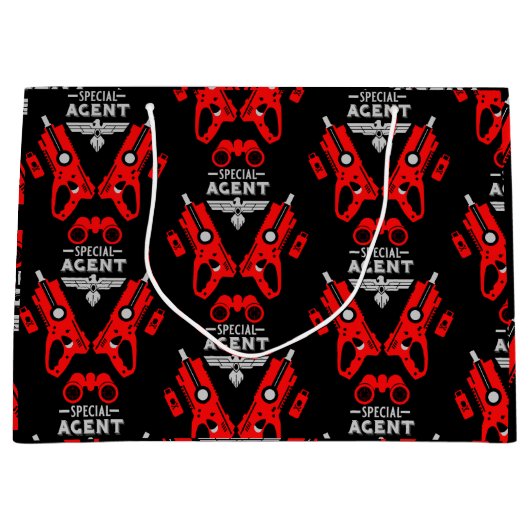 Agent-Kid Große Geschenktüte (Vorderseite)