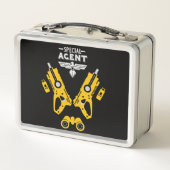 Agent-Kid Metall Brotdose (Rückseite)