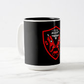 Agent-Kid Zweifarbige Tasse (Vorderseite Links)