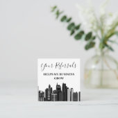 Agent mit echtem Anwesen Empfehlungskarte (Stehend Vorderseite)