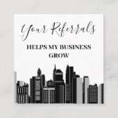 Agent mit echtem Anwesen Empfehlungskarte (Vorderseite)