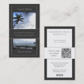 Agent mit QR-Code Visitenkarte (Vorne/Hinten)