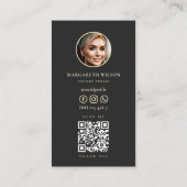 Agent-Monogramm für Notare Visitenkarte (Rückseite)