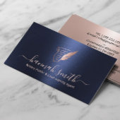 Agent Navy & Rose Gold Visitenkarte