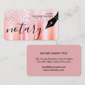 Agent-Nib-Logos-Steuererklärung für Notfälle Rose  Visitenkarte (Vorne/Hinten)