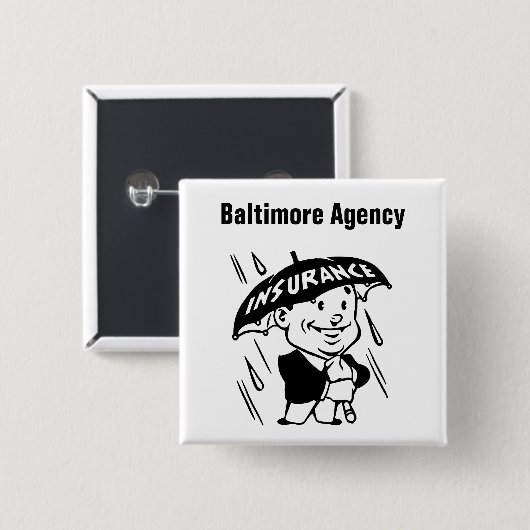 Agent oder Agentur für Versicherungen anpassen Button (Vorne & Hinten)