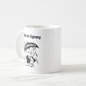 Agent oder Agentur für Versicherungen anpassen Kaffeetasse (Vorderseite Links)