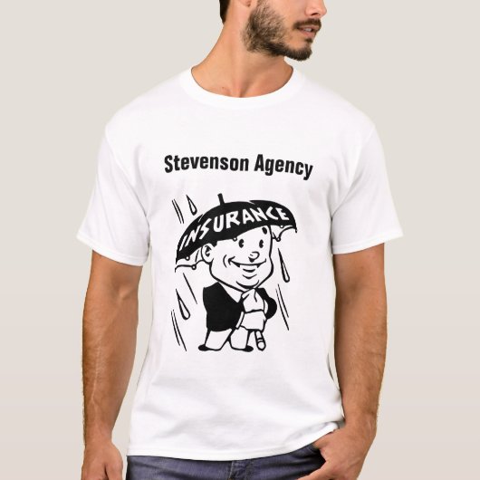 Agent oder Agentur für Versicherungen anpassen T-Shirt (Vorderseite)