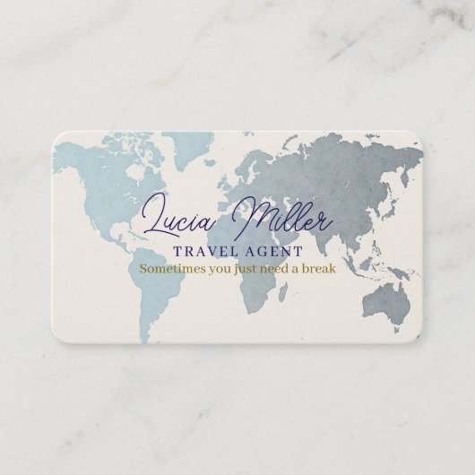 Agent oder Einzelperson Visitenkarte (Vorderseite)