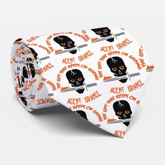 Agent-Orange das Geschenk LICHT Krawatte (Gerollt)