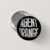 Agent orange "Fisheye" Logo-Punk-Knopf Button (Vorne & Hinten)