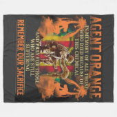 AGENT ORANGE FLEECEDECKE (Vorderseite (Horizontal))