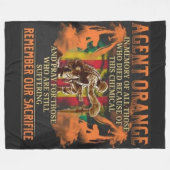 AGENT ORANGE FLEECEDECKE (Vorderseite (Horizontal))