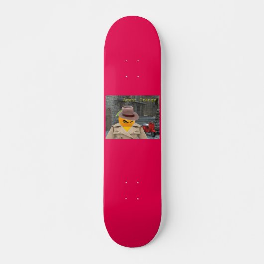 Agent-Orange Funnycomb Skateboard (Vorne)