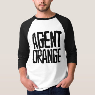 Agent-orange "geschlagenes" T-Shirt