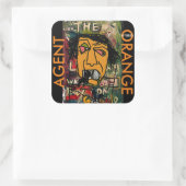 AGENT ORANGE HYBRID QUADRATISCHER AUFKLEBER (Tasche)