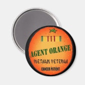 AGENT ORANGE MAGNET (Vorderseite/Rückseite)