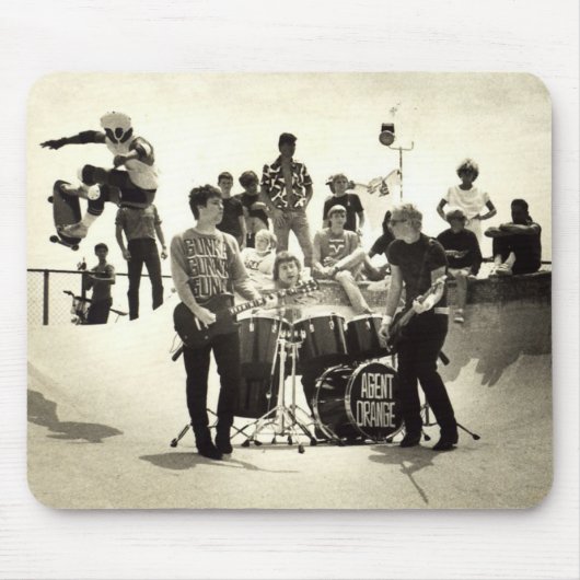 Agent orange "SkateVisions" Mausunterlage Mousepad (Vorne)