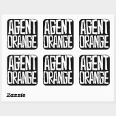 Agent Orange "Thrashed" Logo Stickers Skate Punk (Blatt)
