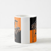 Agent-orange "Tropfen-" Kaffeetasse (Mittel)