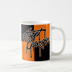 Agent-orange "Tropfen-" Kaffeetasse