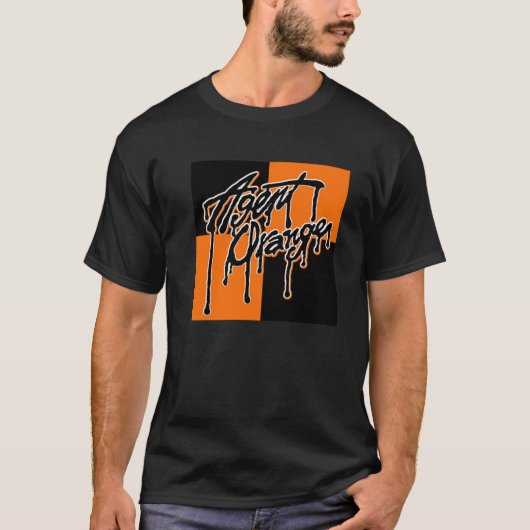 Agent-orange "Tropfen-" Logo-PunkT - Shirt-Skate T-Shirt (Vorderseite)