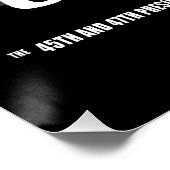 Agent Präsident Donald Trump Tag der Amtseinführun Poster (Ecke)