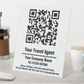 Agent QR Code Design Pedestzeichen Sockelschild (In Situ)
