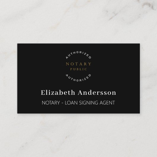 Agent QR-Code für den Notar Visitenkarte (Vorderseite)