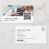 Agent QR-Code Logo Social Media Visitenkarte (Vorne/Hinten)