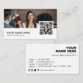 Agent QR Code Visitenkarte (Vorne/Hinten)