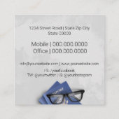 Agent Quadratische Visitenkarte (Rückseite)