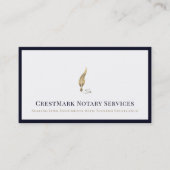 Agent-Quill-Logo für Notariatsdarlehen Visitenkarte (Vorderseite)